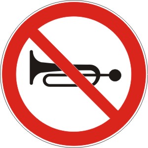 Zabrana davanja zvucnih znakova