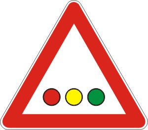  Znak     '' Nailazenje na svetlosne saobracajne znakove '' 