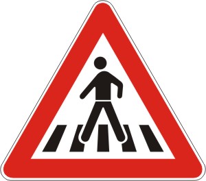 Znak    ''Obelezeni pesacki prelaz''