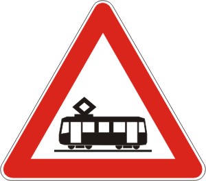 Znak    ''Tramvajska pruga '' 