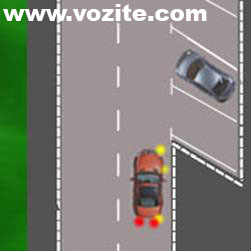 Postupak kosog parkiranja kretanjem unazad