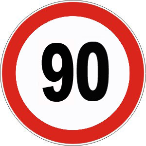 90km/h